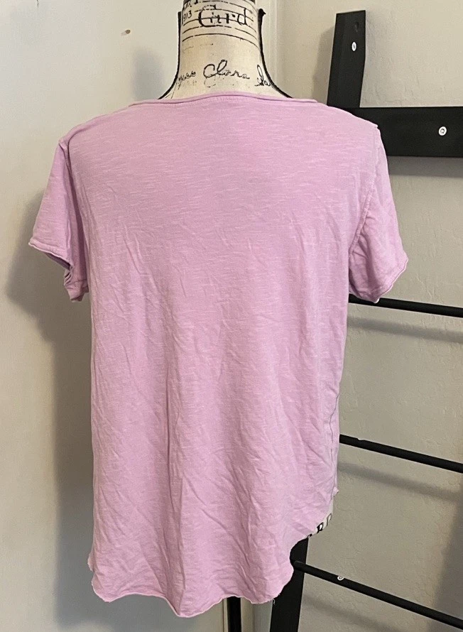 Camisa Trunk LTD Nirvana púrpura Come As You Are gráfica envejecida para mujer talla M Foto 4 de 4