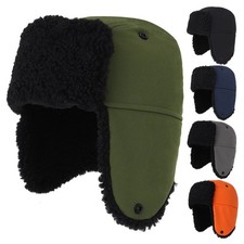 Winter Ushanka Russian Hat Men's Women Snow Hat with Ear Flaps for Cold Weather