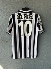 Juventus Del Piero Retro Jersey White Size S