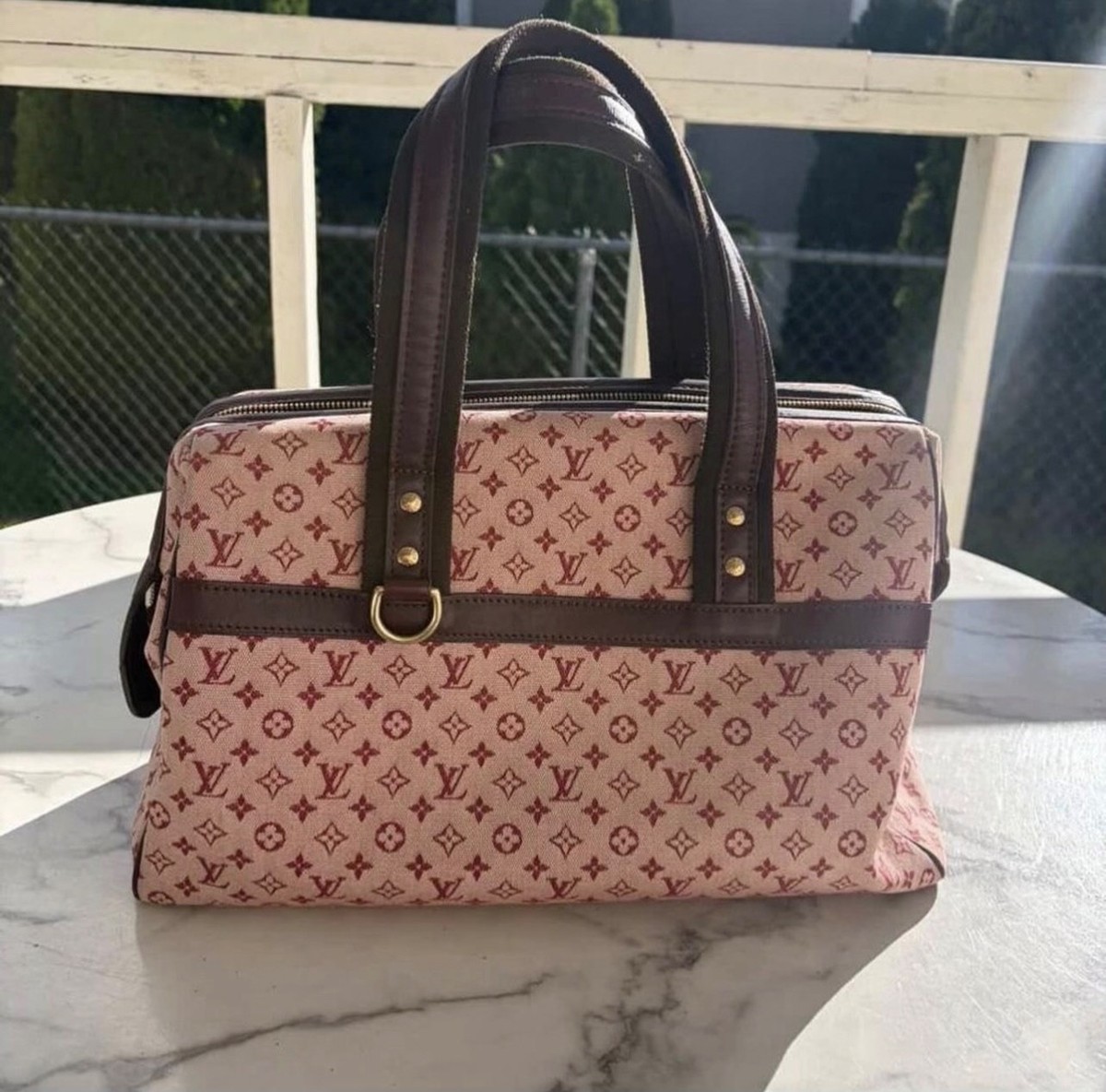 Louis Vuitton Mini Lin Josephine PM Vintage Bag | eBay