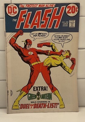The FLASH 220, DC 1973, Kid Flash, Green Lantern