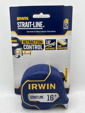 IRWIN STRAIT-LINE 16 ft Tape Measure Finger Brake Retraction Control IWHT39391S