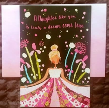 "Dream Come True", (1) Leanin Tree Birthday For Daughter Card, With (1) Envelope