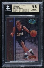 1997 Bowman's Best Techniques Refractor Allen Iverson BGS 9.5 GEM MINT HOF 0q3