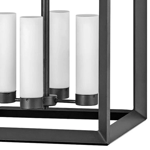 Rhodes 18 1/4" Wide Graphite 4-Light Outdoor Foyer Pendant - Picture 3 of 4