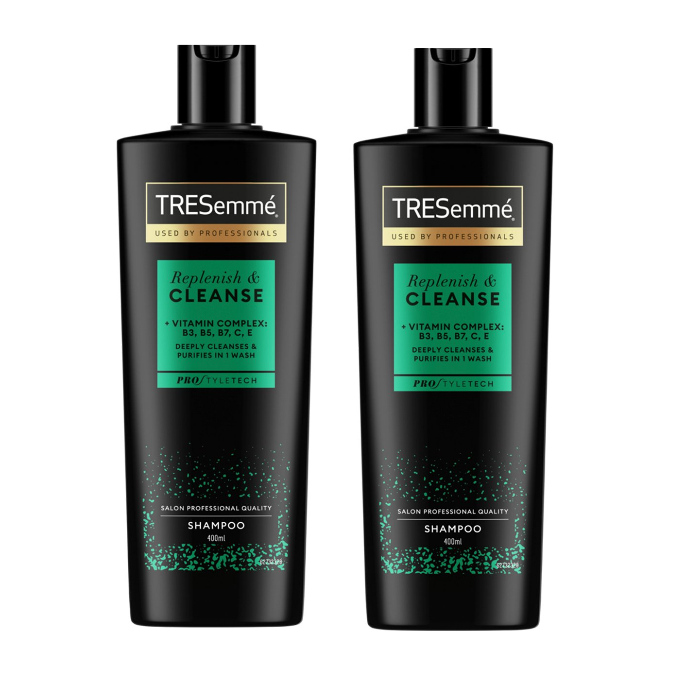 2x TRESemme Replenish &  Cleanse Shampoo 400 ML
