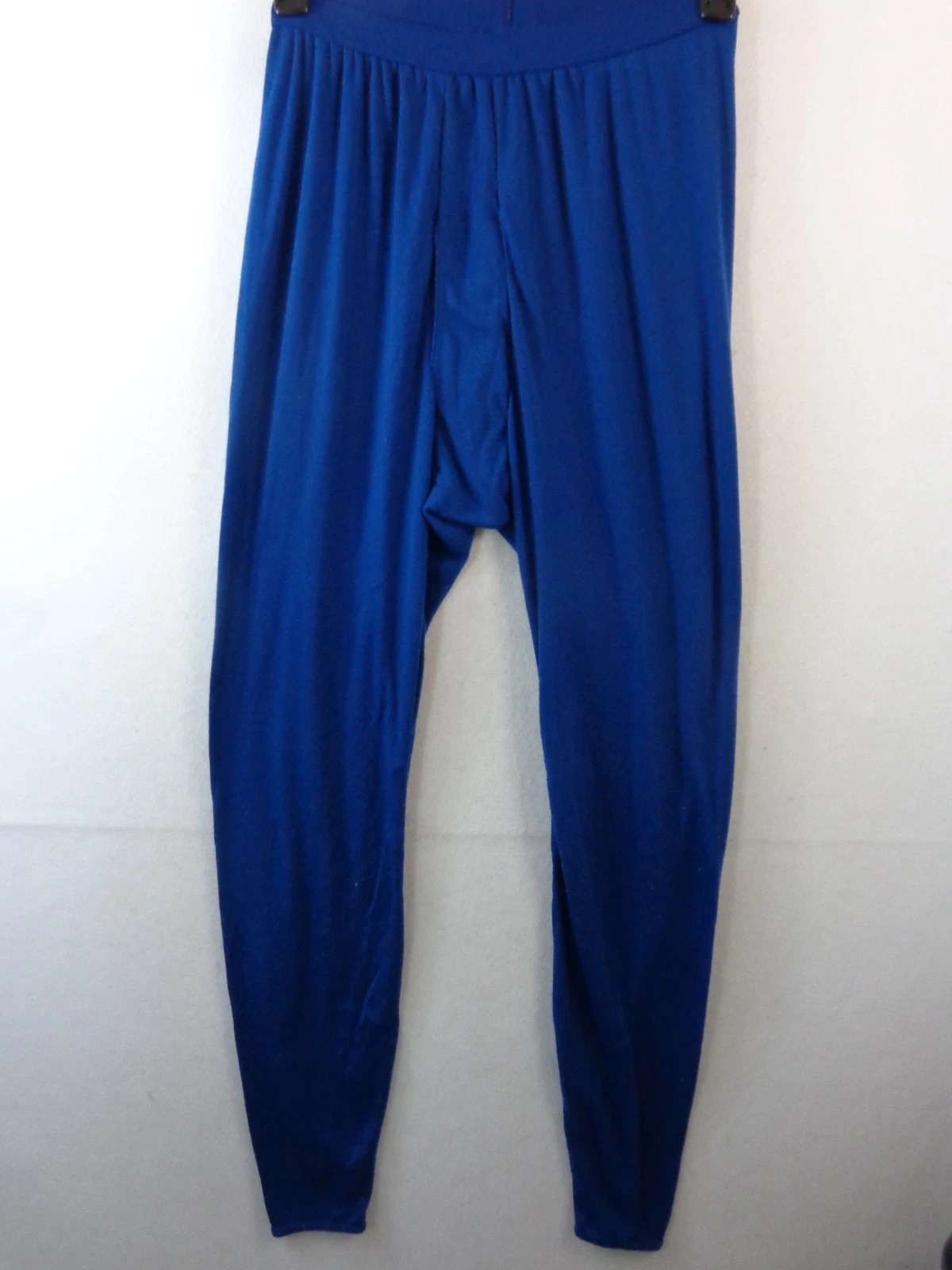Patagonia Base Layer Pants Men's XL Blue Capilene Stretch Waist USA Made