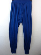 Patagonia Base Layer Pants Men's XL Blue Capilene Stretch Waist USA Made