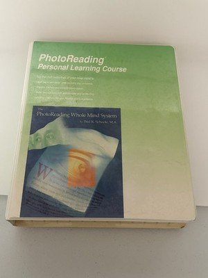 Vintage PhotoReading Whole Mind System Personal Learning Course Paul R Scheele