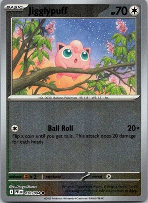 Jigglypuff Reverse Holo Common ME02: Phantasmal Flames - 076/094 NM
