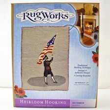 Ben Franklin Heirloom Hooking Rug Kit Printed Jute Backing RugWorks 20" x 27"