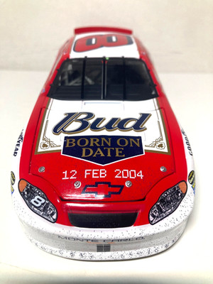 DALE EARNHARDT JR #8 Budweiser/Born On Date FEB 12 2004 Twin 125