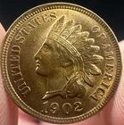 1902 Indian Head Cent Penny Red Brown Gem BU++