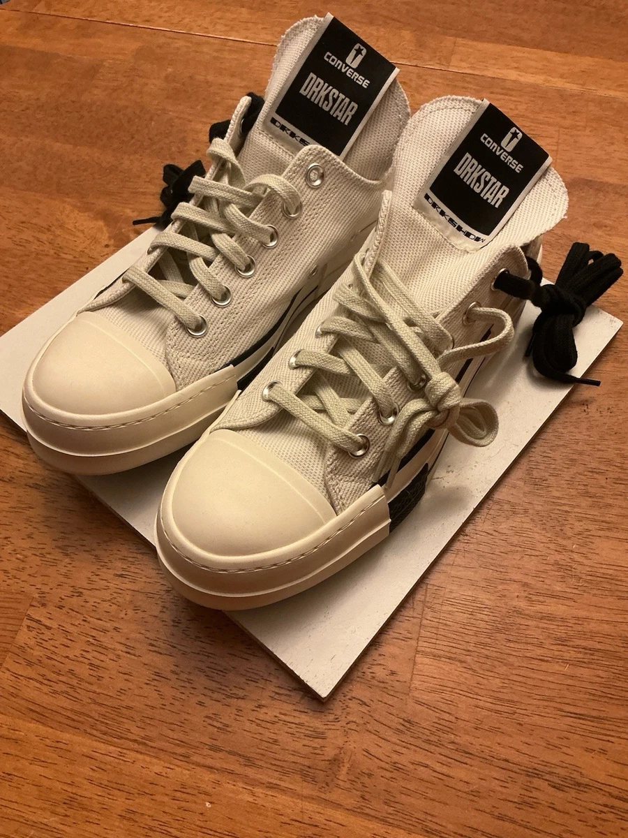 Rick Owens x Converse DRKSHDW DRKSTAR Chuck 70 Low Egret for Sale