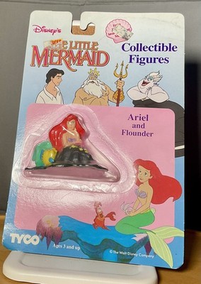 Disney, THe Little Mermaid, Ariel and Flounder, Tyco, Collectible Figures, OVP