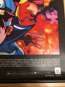 Street Fighter Marvel Sega Saturn B2 Poster