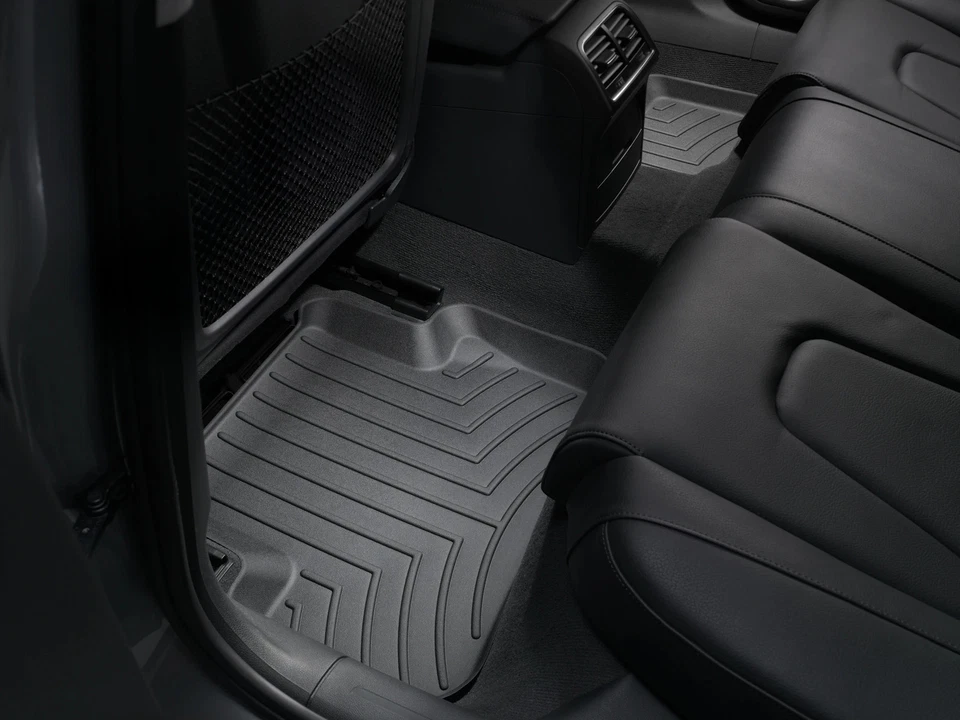 WeatherTech FloorLiner for 2013-2016 Audi A4 - 2nd Row, Black - Image 2 of 4