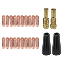 24PCS Flux Core Gasless Nozzle Diffuser Tip kit For Titanium Easy Flux 125 US