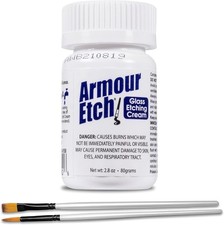Armour Etch Glas tzcreme, Startergr  e, 80 ml, geb ndelt mit Moshify...