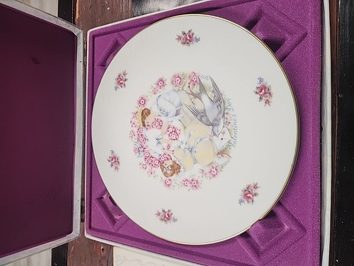 Piatto da collezione vintage 1978 Royal Doulton "San Valentino" in custodia originale - Foto 2 di 7