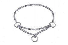 Alvalley Martingale Dog Collar - Brass Chain, Training  Walking, All Sizes