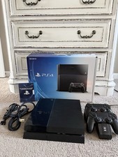 Sony PlayStation 4 500GB Console - Black - Two Controllers - Charging Dock
