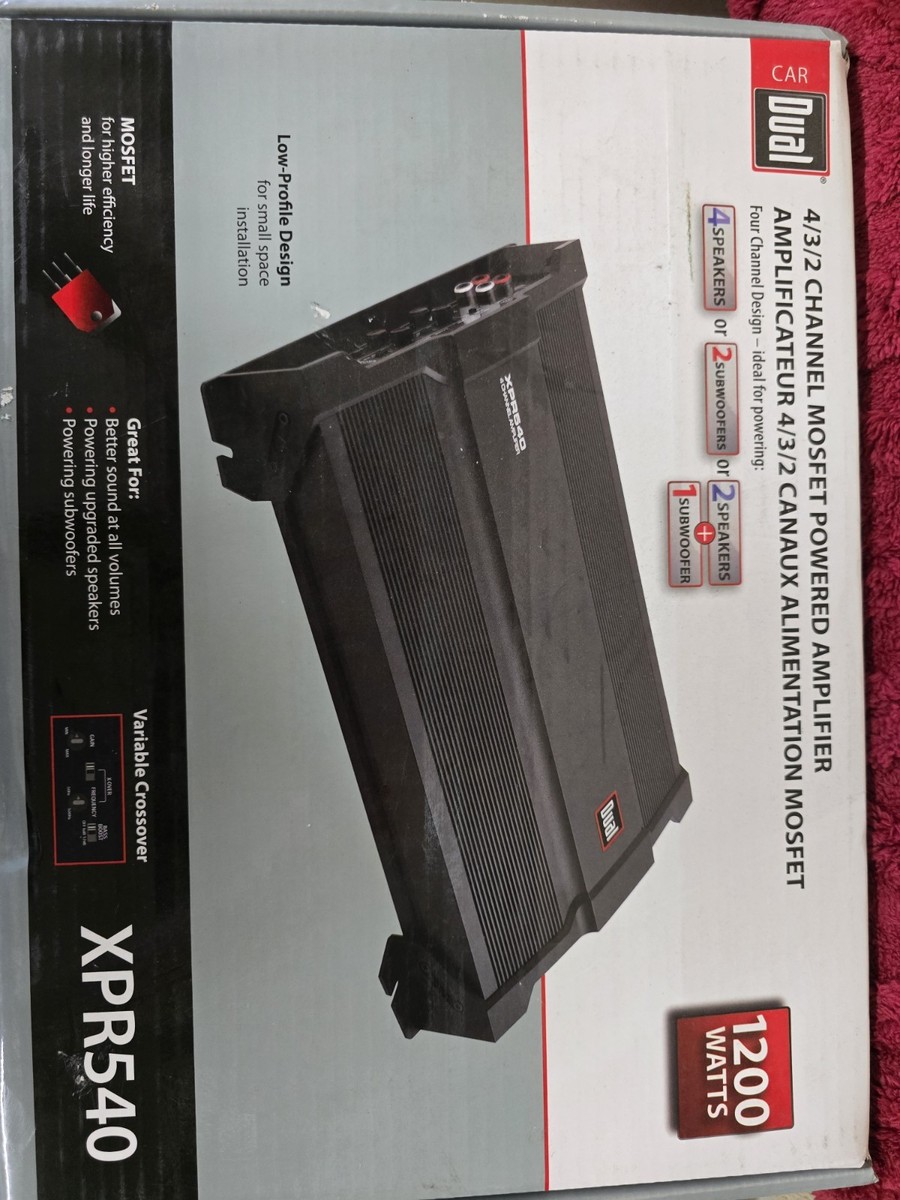 Dual XPR540 1200 Watt 4 Channel Amp Amplifier for sale online | eBay
