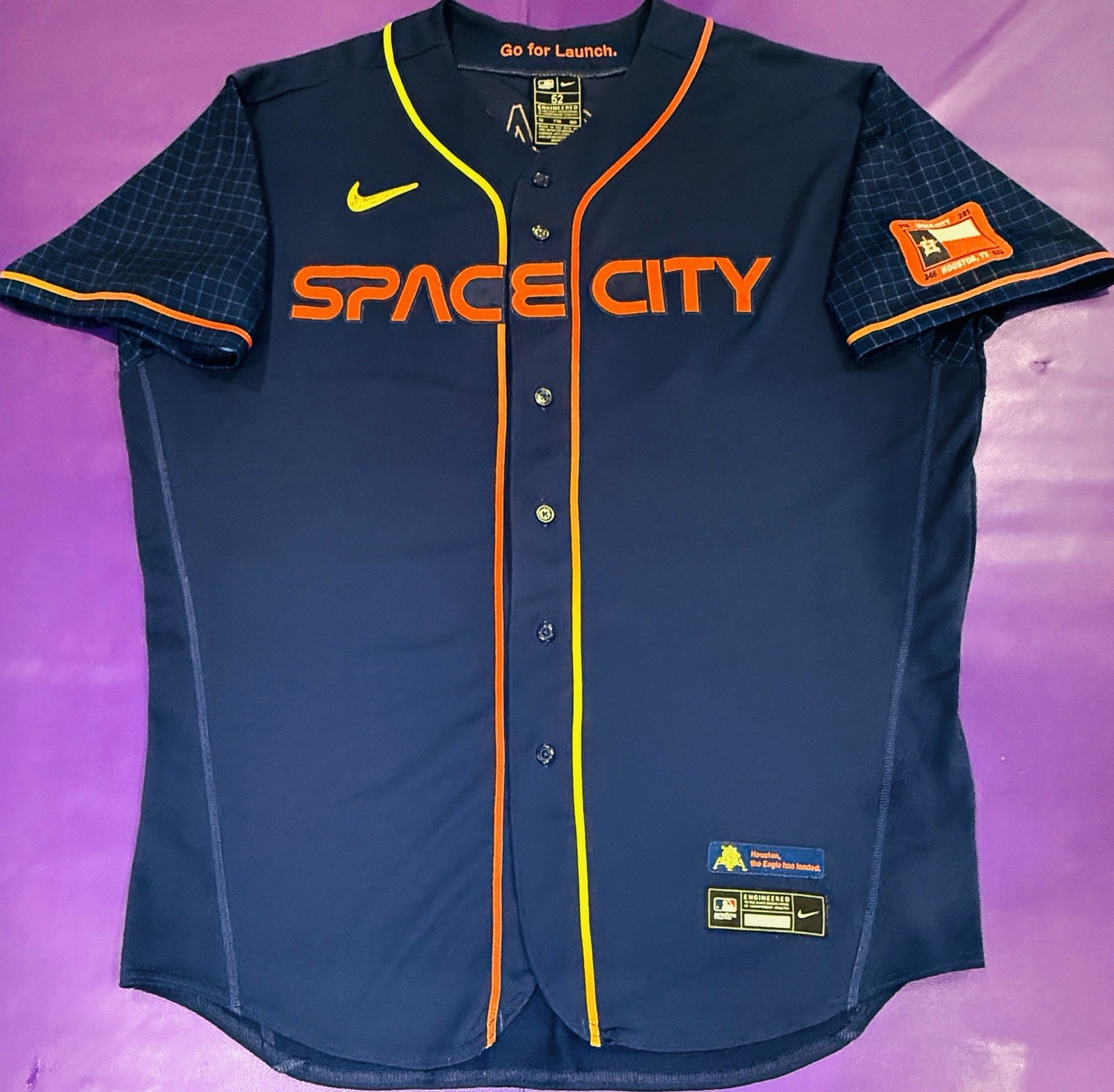 Authentic Alex Bregman #2 Houston Astros City Connect SPACE CITY Nike Jersey 52