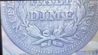 1854 Arrows Seated Liberty 1/2 Dime Fair Condition