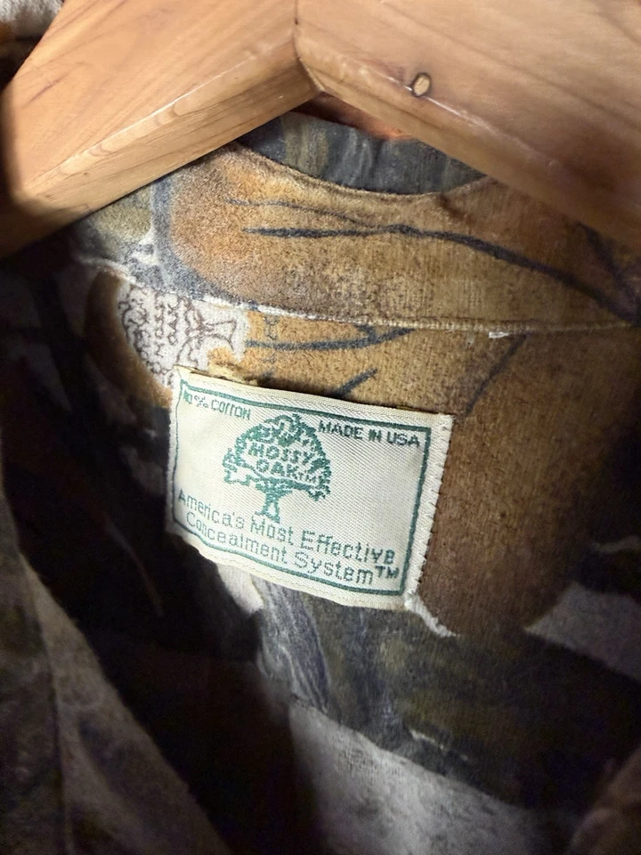 Conjunto de Camisa y Pantalones Vintage Otoño Follaje Roble Mossy Abotonados 2 Escogidos Talla Grande Foto 2 de 4