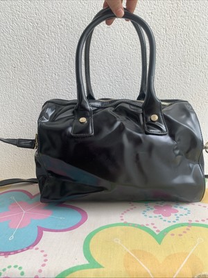 Versace Jeans Black Patent Tote Bag – Shiny PU Leather – 11  display picture 1