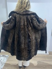 Oversized Vintage Real Fur Coat – Sheared Astrakhan (Karakul)