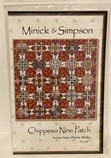 Minick & Simpson-Chippewa Nine Patch 80 X 80 Quilt Pattern MS0701