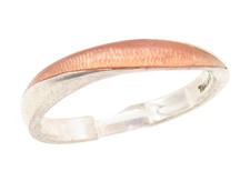 925 Sterling Silver Vintage Ring Minimalist Curvy Wave Dome Band Sz 9 RG34703