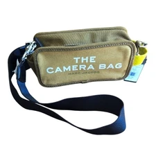 Marc Jacobs The Camera Bag Snapshot Crossbody Olive Sage Green Black Canvas NWT