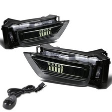 DNA MOTORING FL-ZTL-127-SM Front Bumper Fog Light Driver & Passenger Side Enh...