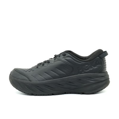 Hoka One Herren M Bondi SR Schuh Schwarz Leder Wasserabweisend Sneaker EU 49 