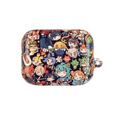 Chibi Character Collage AirPod Case  Anime Kawaii Pattern