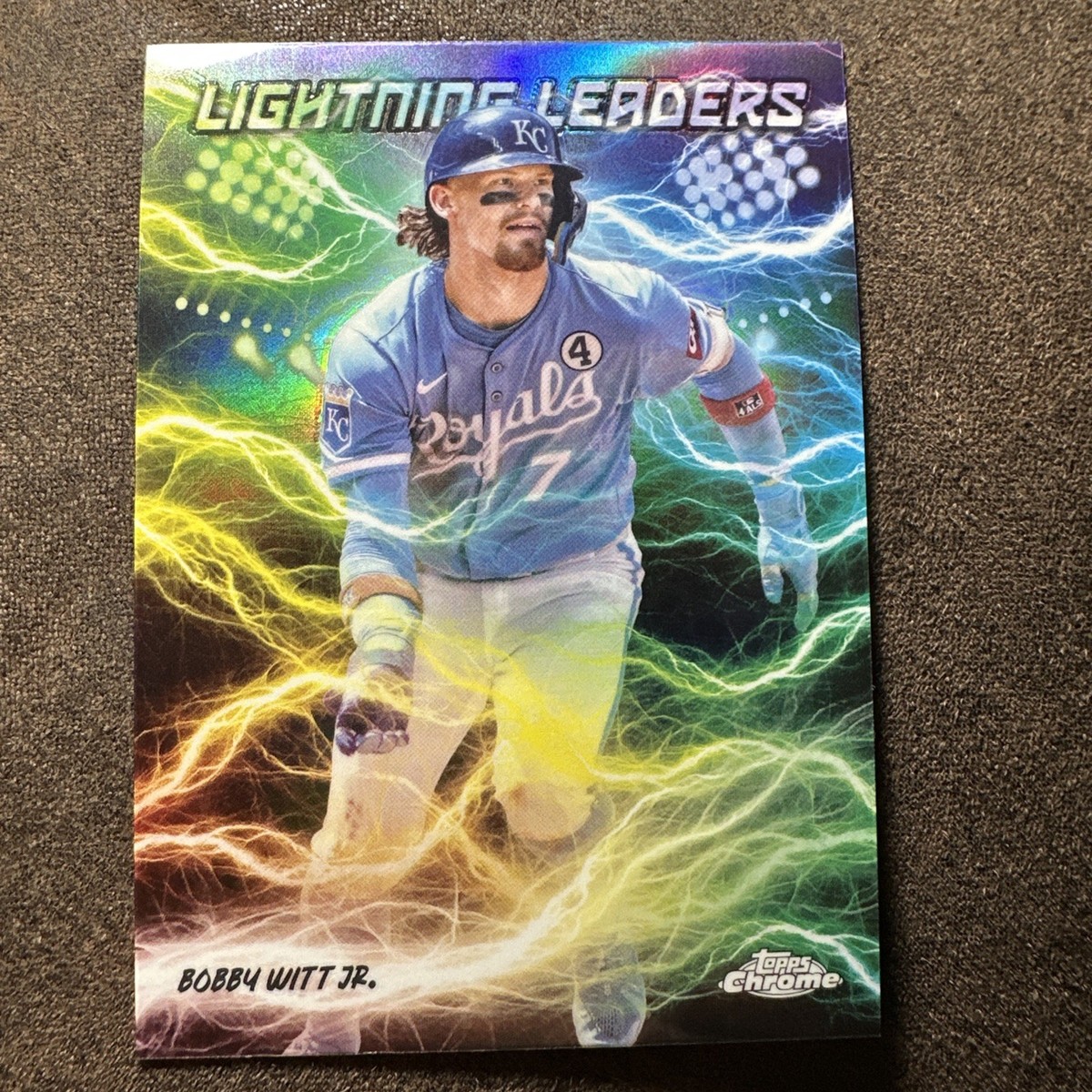 2025 Topps Chrome Bobby Witt Jr. LIGHTNING LEADERS SSP CASE HIT