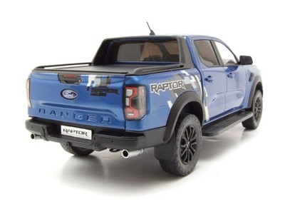Miniature Ford Ranger MINICHAMPS 1/18 - Bleu Métal, Plateau Cabine, Série Performance Cars