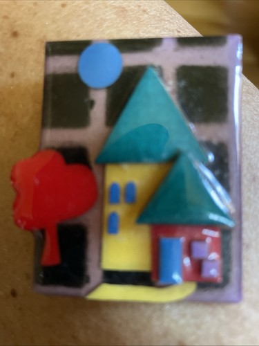 House Pins by LUCINDA vintage unique brooch