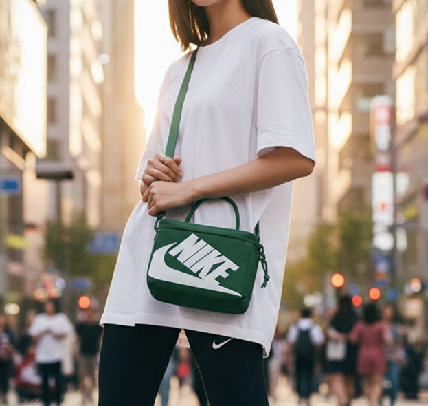 Nike Shoebox Mini Messenger Bag 3L Green FN3059-323 for sale
