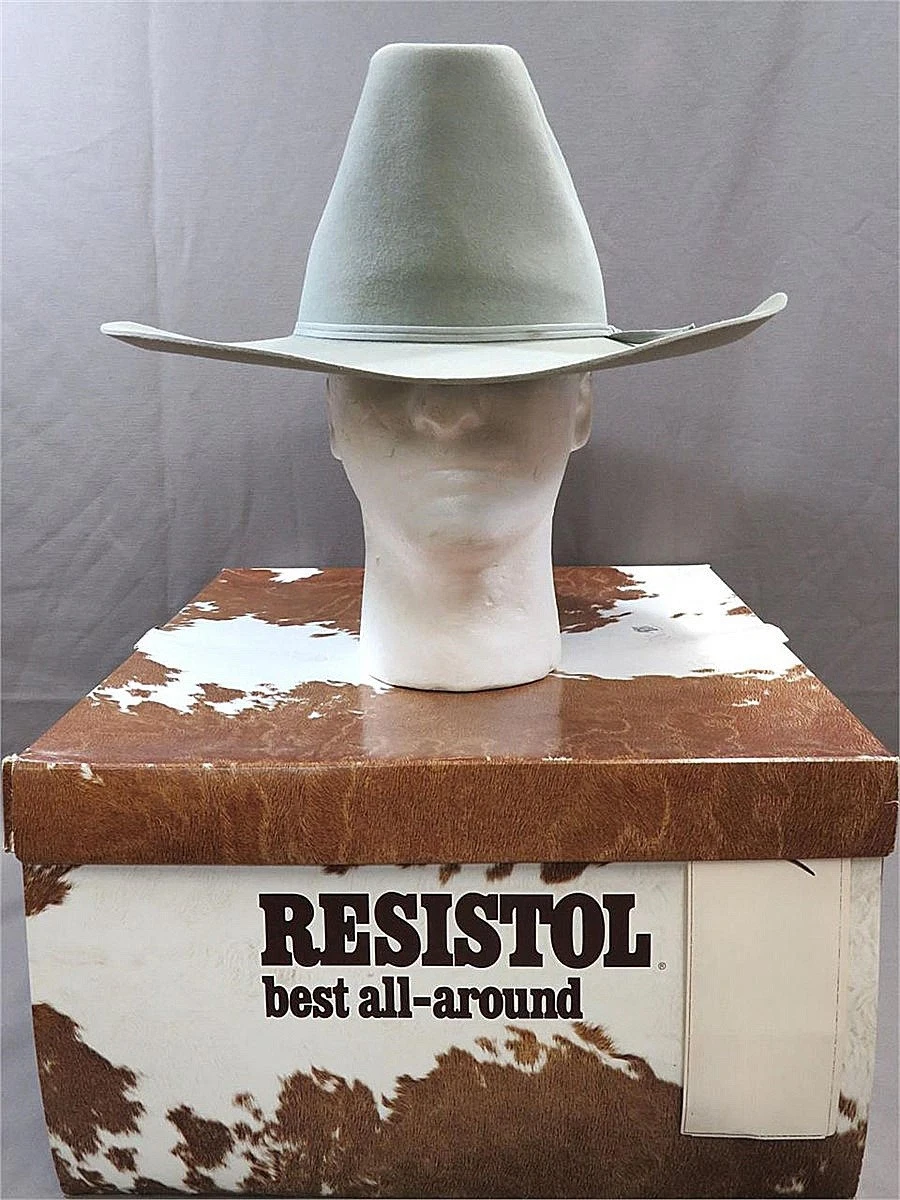 Resistol Gray男式牛仔帽| eBay