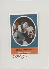 1972 Sunoco NFL Action Player Stamps Dick Anderson 11rv