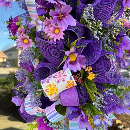 Muttertag Hortensie Blumenkranz für Haustür Blumenkranz Lebensecht - Bild 7 von 7
