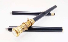 Beautiful Walking Canes For Mother/Women/Girl Shiny Brass Handle Wood Stick Cane