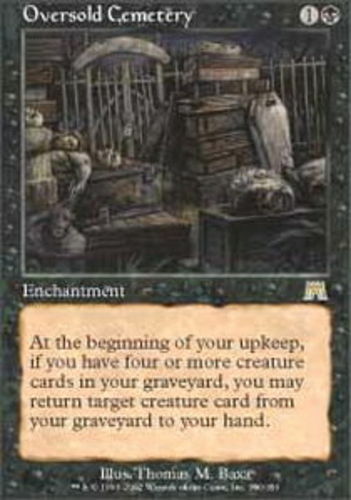 1x Oversold Cemetery - Onslaught - Lightly Played, English - MTG!