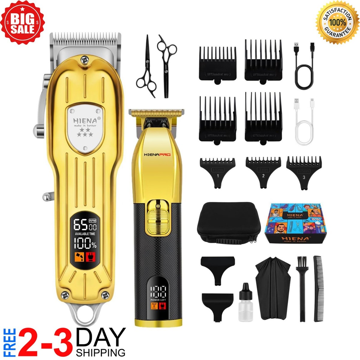 Professional Cordless Hair Clipper for Men Hair Beard Trimmer