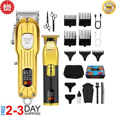 Professional Cordless Hair Clipper for Men Hair Beard Trimmer Quiet Home Barber