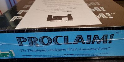 Proclaim Board Game New Sealed! Be Ambiguous LTI Games